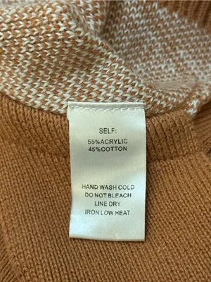 Vestique Brown & Cream Houndstooth Knit Halter Top Size Large thumbnail 6