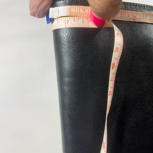 Xoxo Kendal Leather Tall Boot With Gold Heel Accent Zip Women Sz 10m Black New thumbnail 15