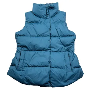 Athleta Downtown Vest Women Large Teal Blue Puffer Down Insulated Winter 599481 thumbnail 1