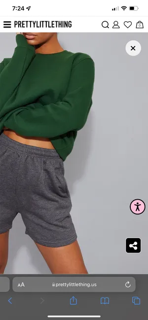 Pretty Little Thing Sweat Pant Shorts thumbnail 2