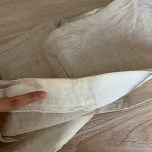 Harly Jae Medium Carin Tank Tan White Organic Linen Cotton thumbnail 4