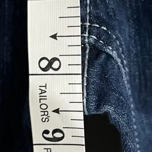 Vanity‎ Curvy Bootcut Jeans Dark Wash Contrast Stitch 26W 31L Blue Denim thumbnail 5