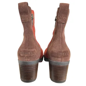 Sorel Cate Waterproof Suede Ankle‎ Booties Colorblock Lug Sole Womens Size 6 thumbnail 7