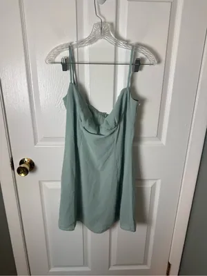 House of CB Christiana Light Jade Mini Dress L thumbnail 2