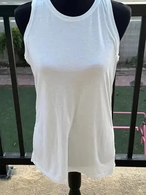 Athleta Tank Navy Baby Blue Size Medium thumbnail 1