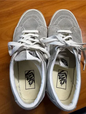 Vans Sk8‎ Low "Drizzle" Suede Sneaker Low Top Grey White Leather Skate W9 thumbnail 6