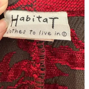 Habitat Clothes to Live In Vintage Red Floral Jacquard Blazer Jacket XL Tapestry thumbnail 3