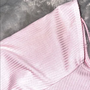 No Boundaries Pink Ribbed Heart Ring Crop Top XL (15-17) thumbnail 7