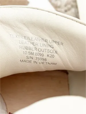 Tory Burch Leather Tory Logo Sneakers Low Tops White Ivory Cerbiatto size 10.5 thumbnail 11