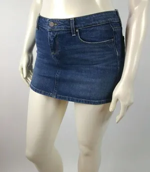 Paige Malibu Mini Blue Jeans Skirt Size 29 thumbnail 6