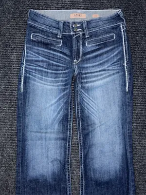 Ariat Mid Rise Entwined Trouser Jeans Marine Women’s 28 R 10025302 EUC thumbnail 4