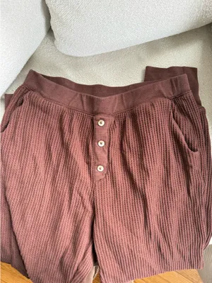 Old Navy Brown Waffle Lounge Pants  thumbnail 2