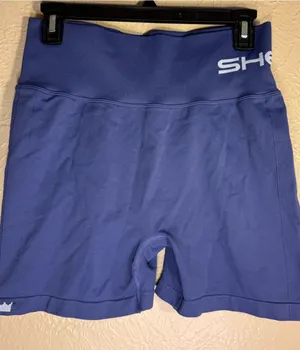 SHEFIT Lavender High-Waist Bike Shorts thumbnail 1