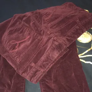 Maroon corduroy mom jeans thumbnail 4