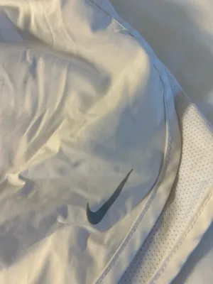 Nike Dri-Fit White Athletic Shorts thumbnail 4