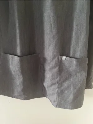 Fabletics Gray Scrub Top 2X Stretch Pockets Medical Nurse Healthcare Uniform thumbnail 4
