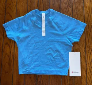 Lululemon Swiftly Tech Cropped Short Sleeve 2.0 Ocean Wave Size 4 NWT thumbnail 1