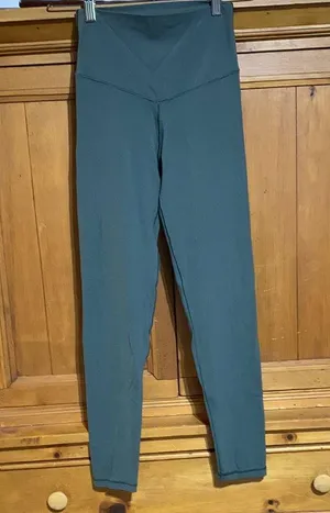 Aerie High-Waisted Green Leggings thumbnail 1