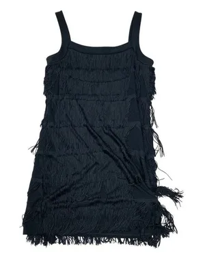 Express small fringe flapper cocktail mini dress costume D2 3426 thumbnail 1