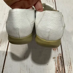 Mushroom White Pastel Weave Toe Leather T Strap‎ Mary Jane Shoes thumbnail 2