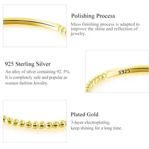 Dainty 14k‎ Gold Plated S925 Bead Ball Ring Jewelry, Size 6 thumbnail 11