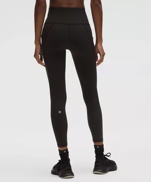 NWOT LULULEMON Wunder Train High Rise Tight with Pockets Black 0 25" inseam thumbnail 2