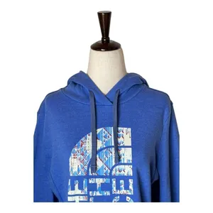 The North Face‎ Sweatshirt Women Medium Blue Logo Hoodie Athletic Gorpcore thumbnail 3