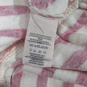 Free‎ People Striped Peplum Moto Jacket Womens M Pink White Zip Up thumbnail 7