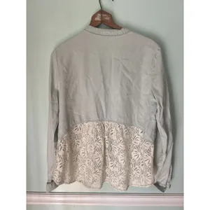 Anthropologie Holding Horses Shirt M‎ Dimanche Pearl Snap Button Up Long Sleeve Western thumbnail 2