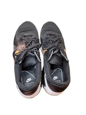 Nike Air Max Excee womans black gold leather low top sneakers sz 9.6 SKU 10-391 thumbnail 13