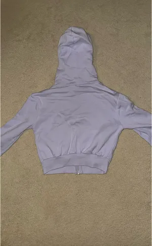 H & M Lavender cropped zip up  thumbnail 2
