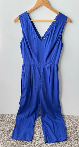 Antonio‎ Melani Royal Blue Sleeveless Jumpsuit Size 2 thumbnail 1