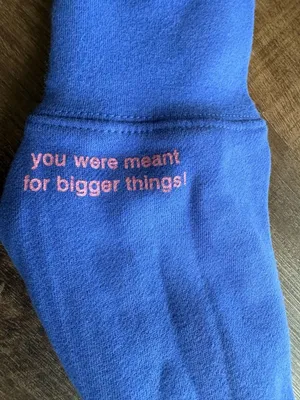 The Mayfair Group Hoodie Size S/M Blue Nice Person thumbnail 3