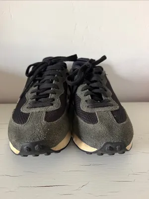 VEJA Rio Branco Sneakers Womens 8 Black Gray Suede Mesh Retro Running Shoes thumbnail 2