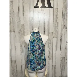 Green and blue blouse size medium Green thumbnail 3
