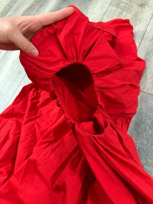 Abercrombie Red Cutout Maxi Dress thumbnail 8