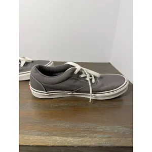 Vans Era Gray Canvas Sneakers Youth 7 Women's 8.5 Classic Skate Shoes thumbnail 3