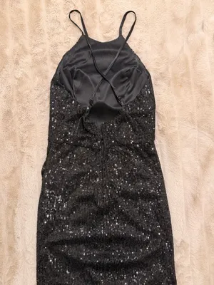 Belk Black sequenced dress thumbnail 2
