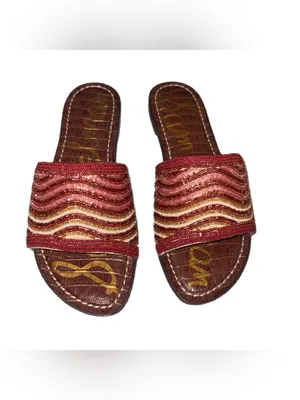 Sam Edelman Gallie Beaded Slide Sandal in Sunset Multi Size 7.5 New In Box thumbnail 3