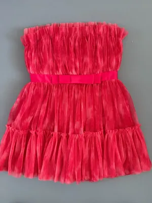 NWT Dress The Population Petra Raspberry Multi‎ Pink Strapless Tulle Mini Dress thumbnail 5
