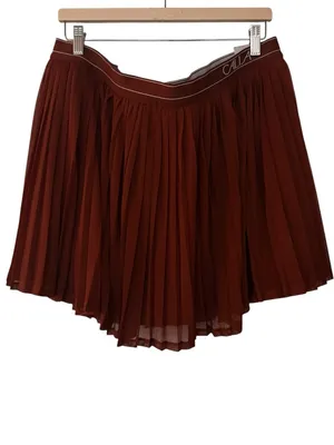 CALIA Pleated Mesh Mini Skort Red Brown Size XXL NEW Tennis Pickleball Sporty thumbnail 2