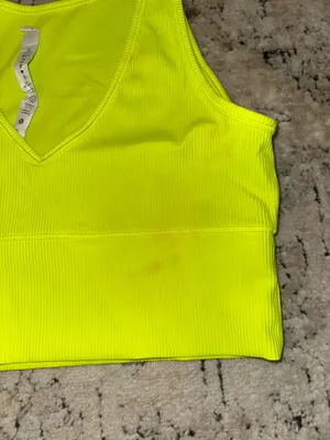 Lululemon Power Pivot Ribbed Tank Electric Lemon thumbnail 5