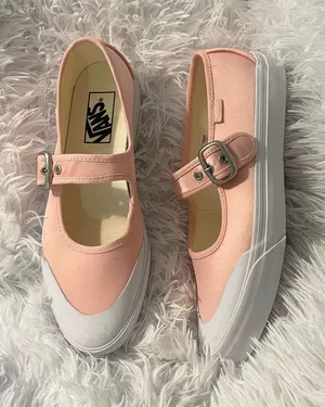 NEW cute kawaii Vans Women's Mary Jane buckle Sneaker flats thumbnail 1