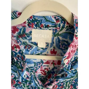 Becasa Floral Midi Popover Dress‎ size small thumbnail 2