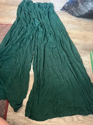 Earthbound Wide Leg Green Palazzo Pants thumbnail 2