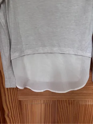 Old Navy Beige V-Neck Long Sleeve Top thumbnail 5