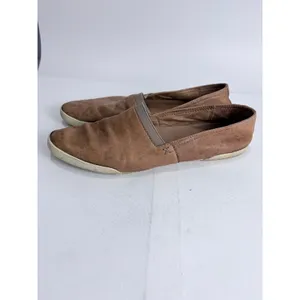 Frye Brown Nubuck Slip-On Flats Minimal Euro Comfort Travel‎ 8M thumbnail 14