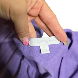 Beyond Yoga Wrapped Up Purple Pullover‎ Size: S thumbnail 6
