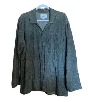 FLAX Womens Size Small Green Printed Cotton Gauze Lagenlook Botton Up Shirt thumbnail 1