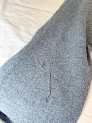 Sincerely Jules Blue Knit Fold Over Stretchy Pants thumbnail 5